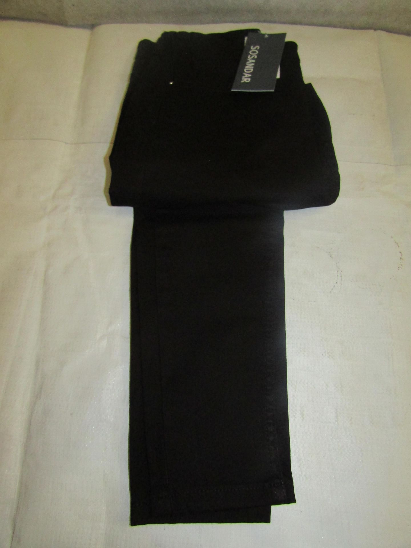 1X Pair of Sosandar Regular Leg Perfect Skinny Jeans Black Size 12 New & Packaged