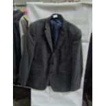 M&S Mens Grey Tailored Fit Performance Suit Jacket, Size: Chest 46" Long - Good Condition.