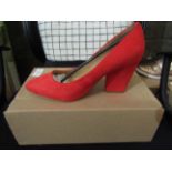 JD Williams Classic Court Shoes Red, Size: 4EEE - Unworn & Boxed.