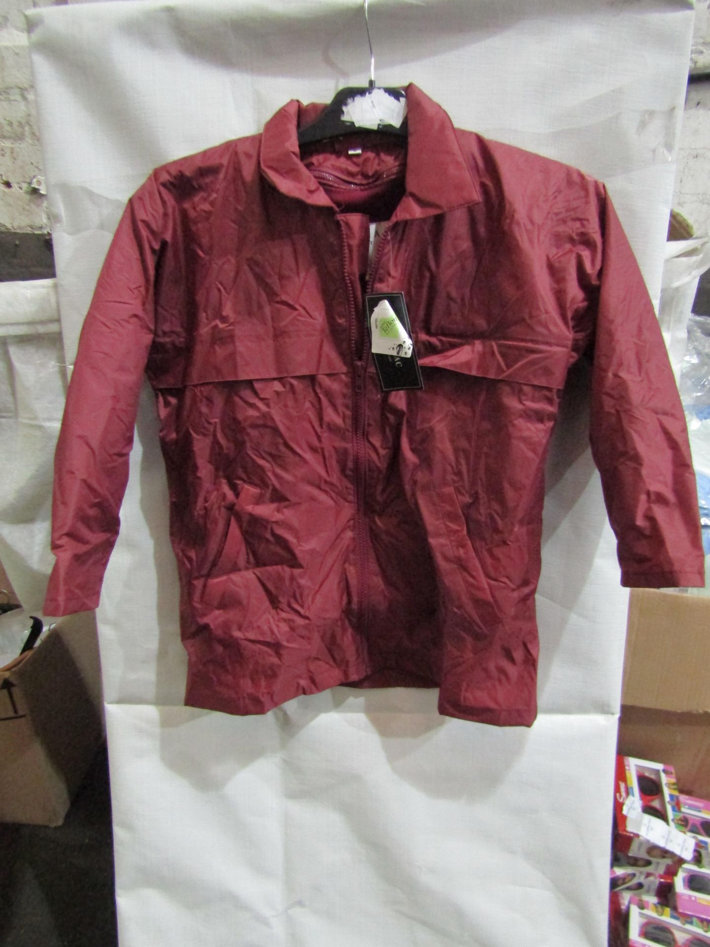 2x Rainmac Ladies Burgandy Rain Coat With Detachable Lined Fleece, Size: 8 - Unused & Packaged.