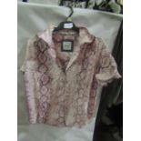 Jacks Girlfriend New York Ladies Blouse Pink, Size: S - Good Condition.