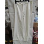 3 X PrettyLittleThing White Woven Double Belt Loop Suit Trousers, Size: 8 - New & Packaged.