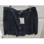 Brave Soul Navy Mini-Skirt Size L New With Tags