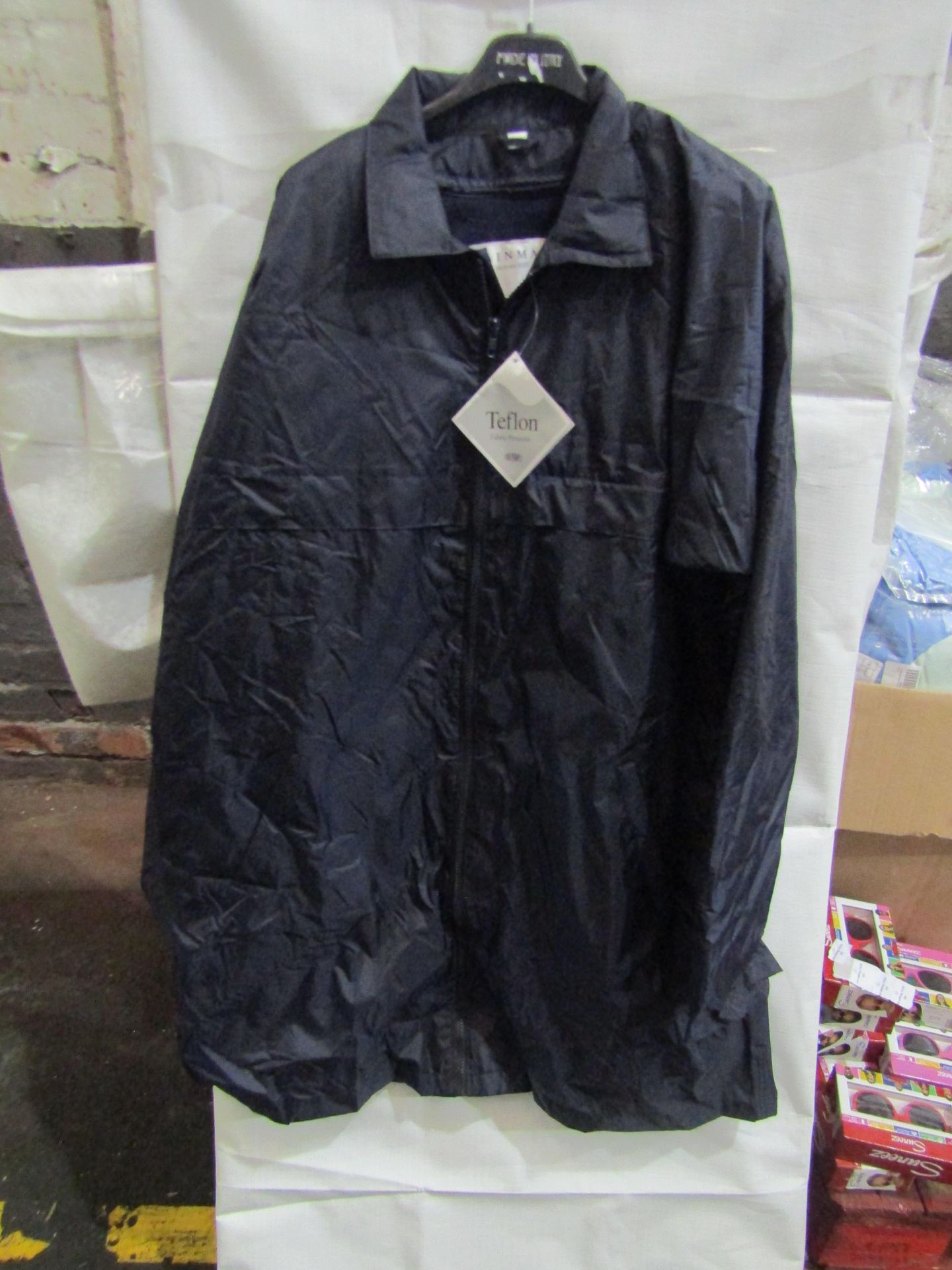 Rainmac With Inner Detachable Fleece, Navy, Size 6, Unworn & Packaged.
