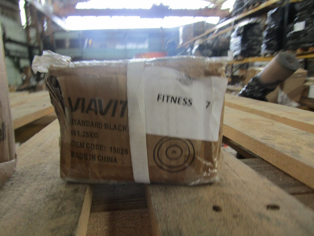 Fitness items in single and pallet lots.