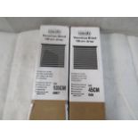 1x Asab - Grey Venetian Blind 130cm Drop / Size 135cm - Unchecked & Boxed. 1x Asab - Oak Venetian