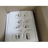 box of 25x Cardboard cupcake holders, unused