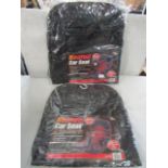 2X Fast Lane - Black Heated Car Seat ( Universal Fit ) - Packaged.