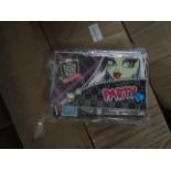 Box of 240x packs of Monster High party invitations, all unused