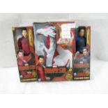 2x Boxes of 4 Marvel - Shang-Chi & The Legend of The Ten Rings Action Figures ( 2x RED / 2X BLUE ) -