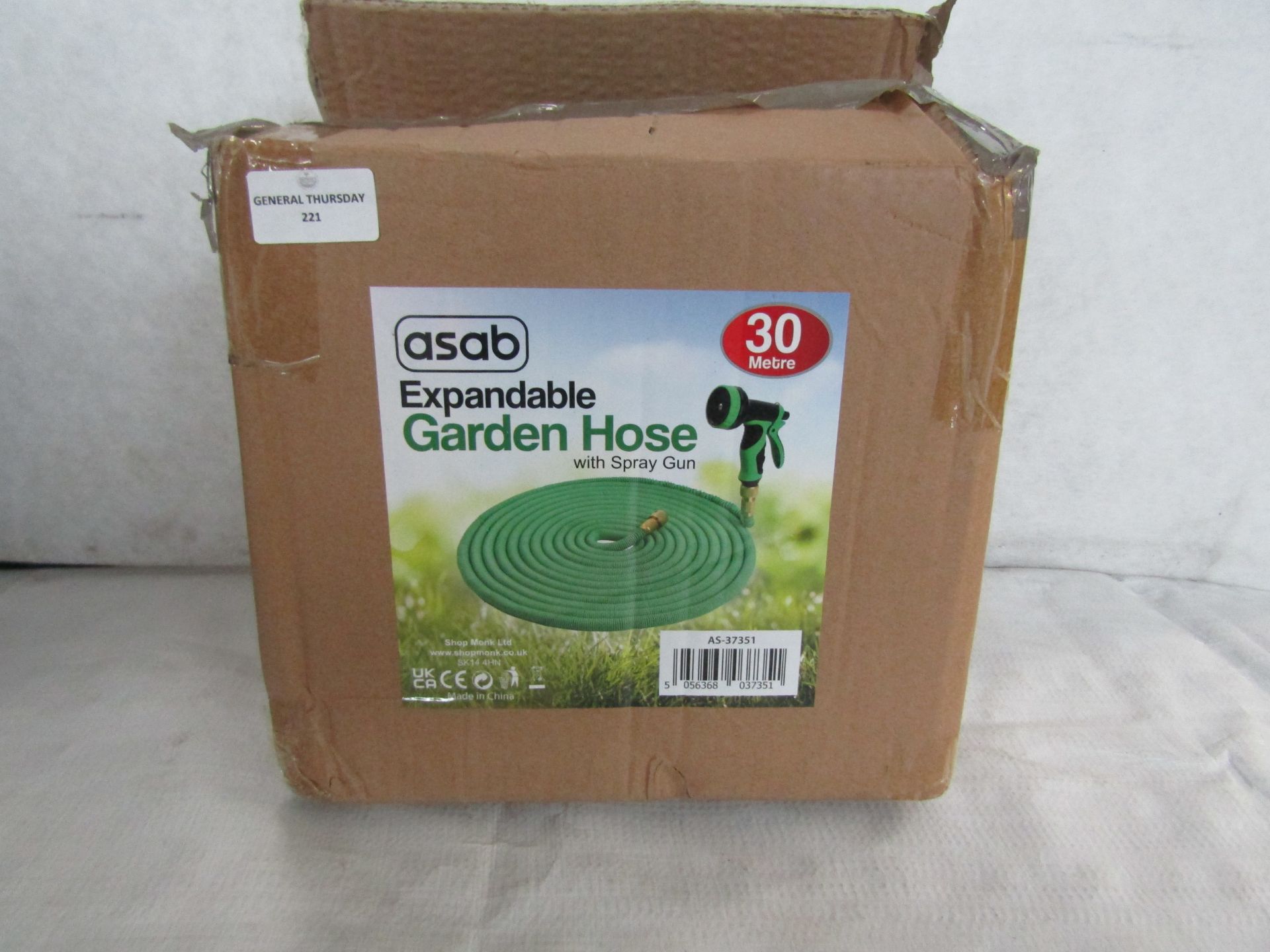 Asab - 30m Expandable Garden Hose - Boxed.