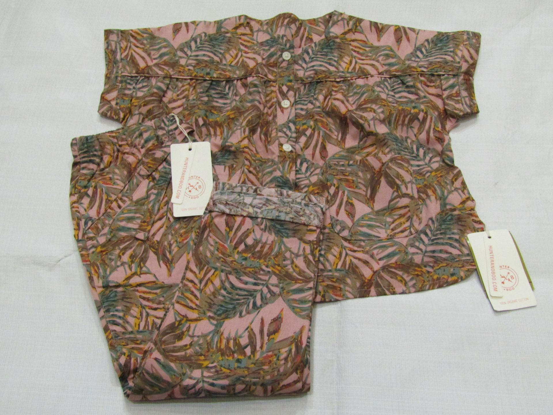 Hunter & Boo Nude Palawan Blouse & Trouser Aged 3-4 yrs New & Packaged RRP œ42