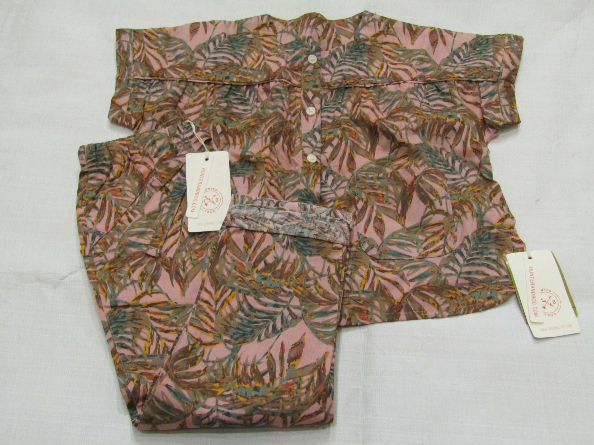 Hunter & Boo Nude Palawan Blouse & Trouser Aged 3-4 yrs New & Packaged RRP œ42