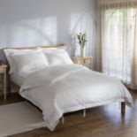 Soak & Sleep Soak & Sleep White 400 Thread Count Dobby Stripe Egyptian Cotton Superking Oxford