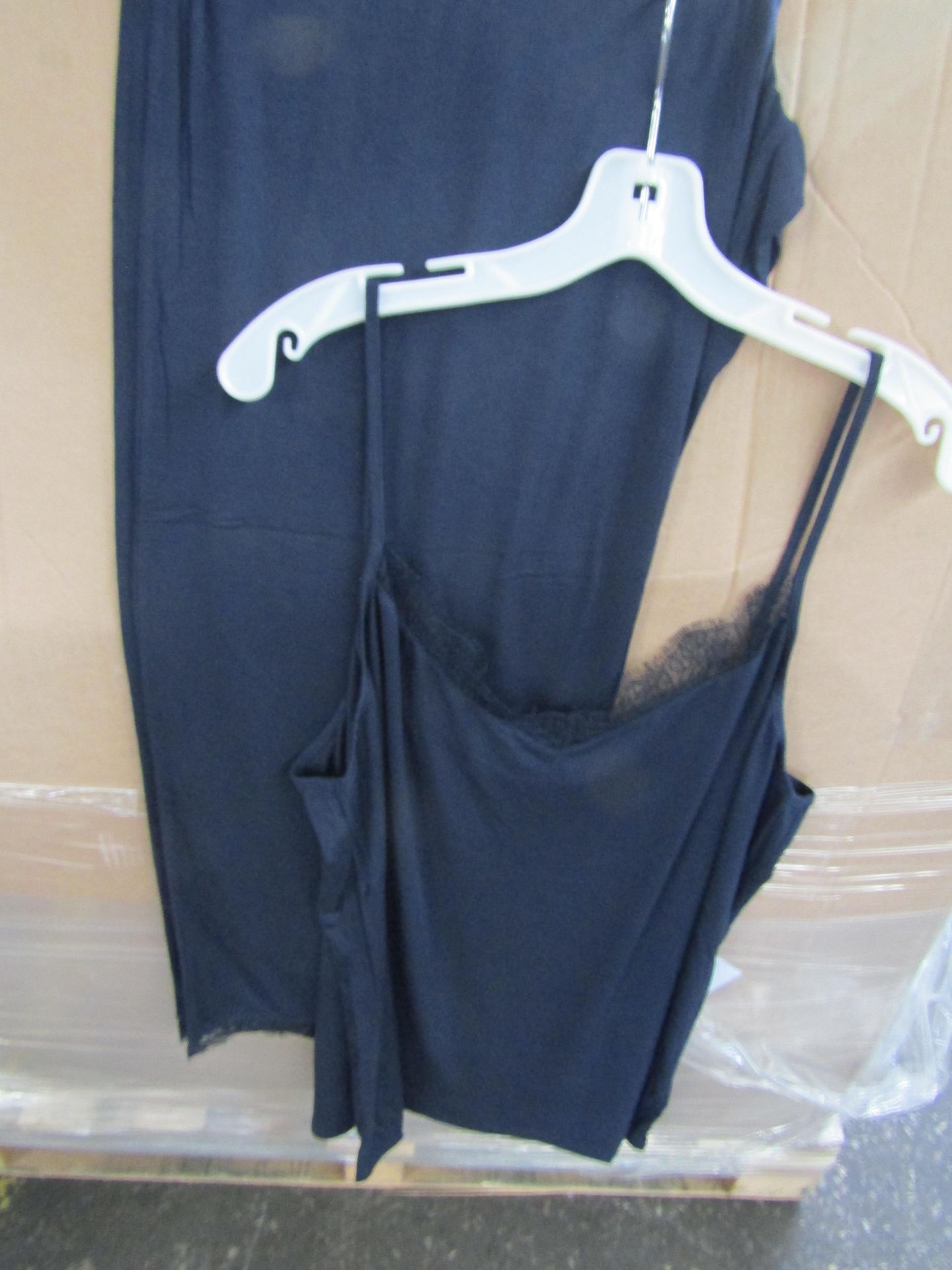 Soak & Sleep Soak & Sleep French Navy Modal Jersey With Lace X-Large Cami Set RRP 24 Drapey smooth - Image 2 of 2