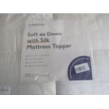 Soak & Sleep Soak & Sleep Soft as Down Microfibre with Silk Superking Mattress Topper RRP 180 A