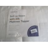 Soak & Sleep Soak & Sleep Soft as Down Microfibre with Silk Superking Mattress Topper RRP 180 A