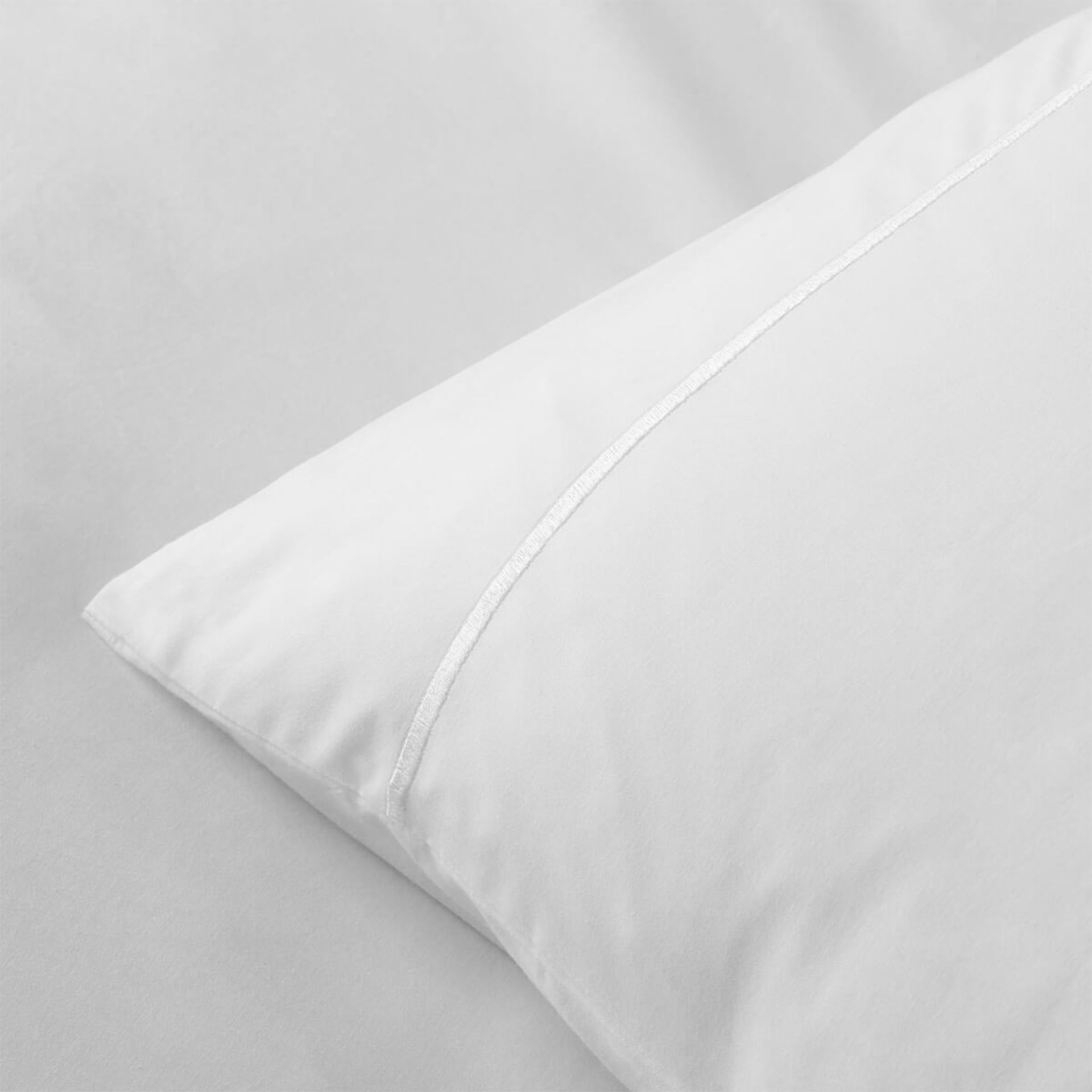 Soak & Sleep Soak & Sleep White 200TC Egyptian Cotton Superking Housewife Pillowcase Pair RRP 19