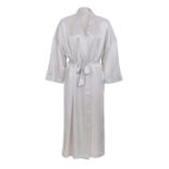 Soak & Sleep Antique Silver Pure Silk Large Robe RRP 69 Wrap yourself in irresistable luxury and