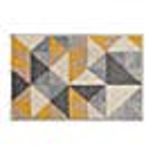 Handcarved D040 Geo Squares Rug In Grey/Ochre 40X60Cm RRP 05About the Product(s)Range: HANDCARVED