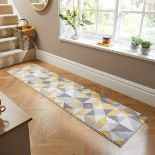 Geo Squares Grey/Ochre 57X230cm Rug RRP 29 RRP 29About the Product(s)Size: 57X230cm (2X7.5in)Colour: