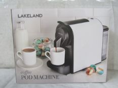 Lakeland Coffee Pod Machine White RRP 90About the Product(s)We know they're not everyone's cup