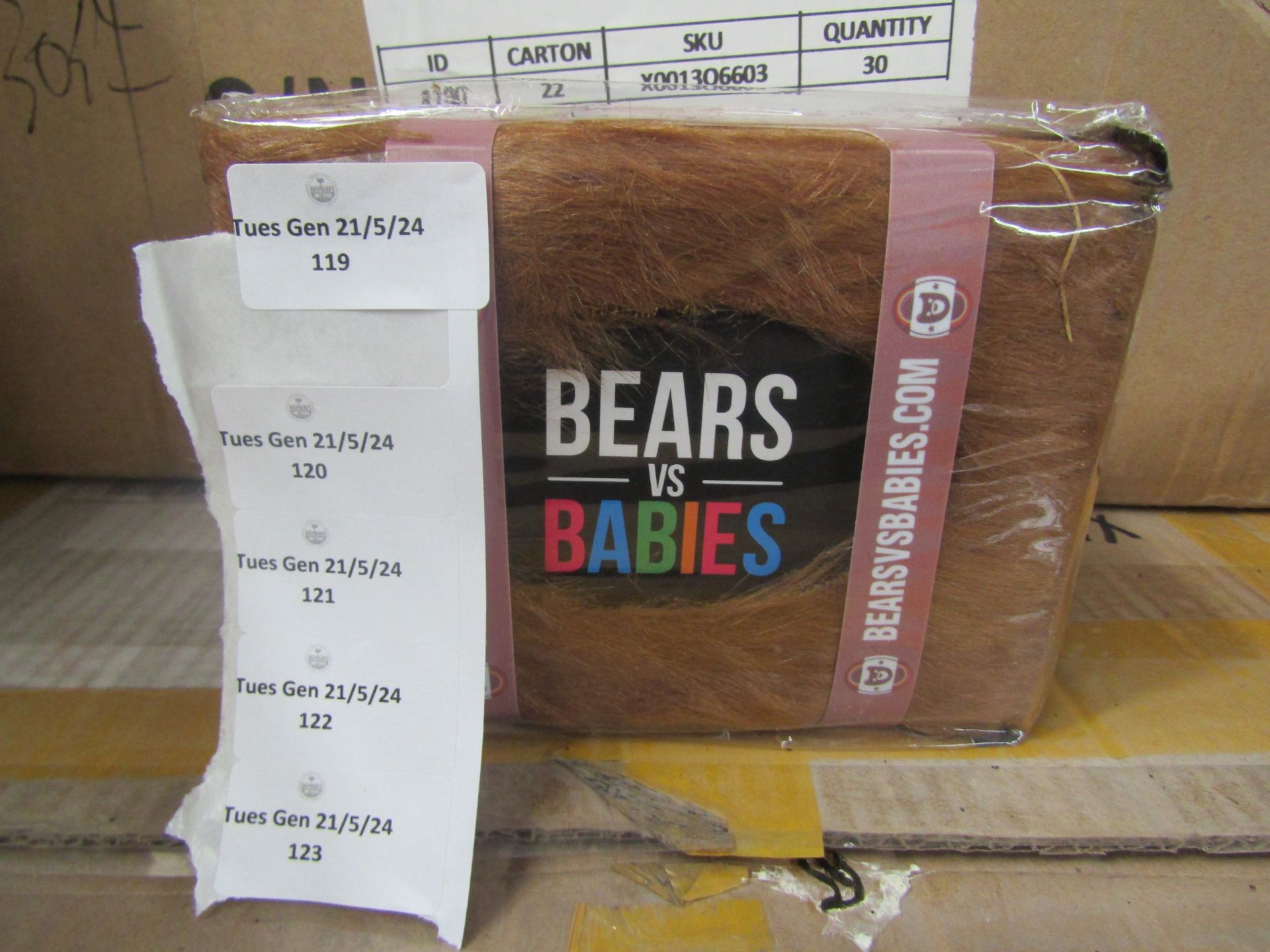 2x Bears Vs Babies Card Game - New & Packaged.