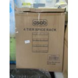 2x Asab - 4-Tier Spice Rack - Boxed.