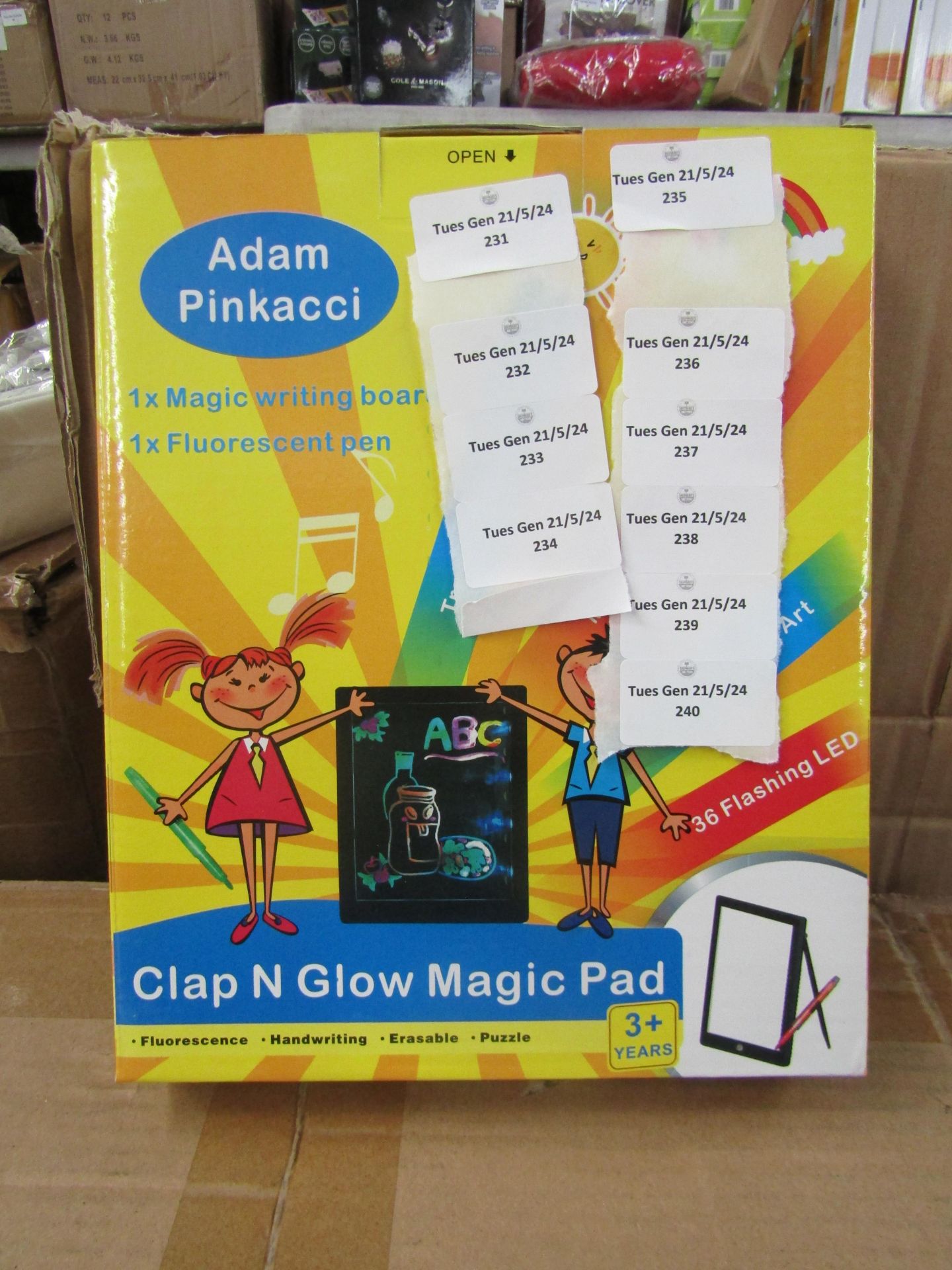 5x Adam Pinkacci Clap & Go Magic Pad, New & Boxed.
