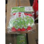 24x packs of 8 football themed party blowers, unused