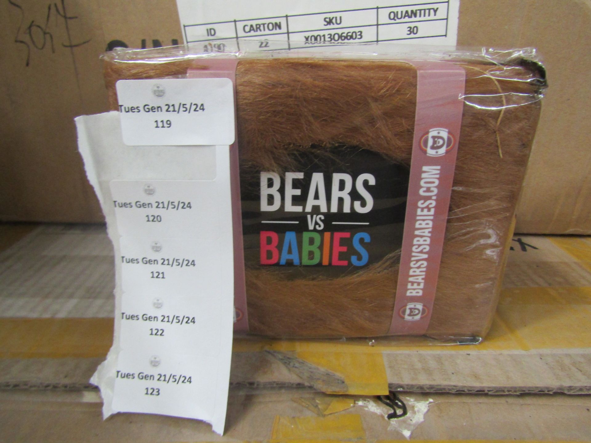 2x Bears Vs Babies Card Game - New & Packaged.