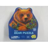 6X Peaceable Kingdom - 257pc Bear Shaped Puzzle - New.