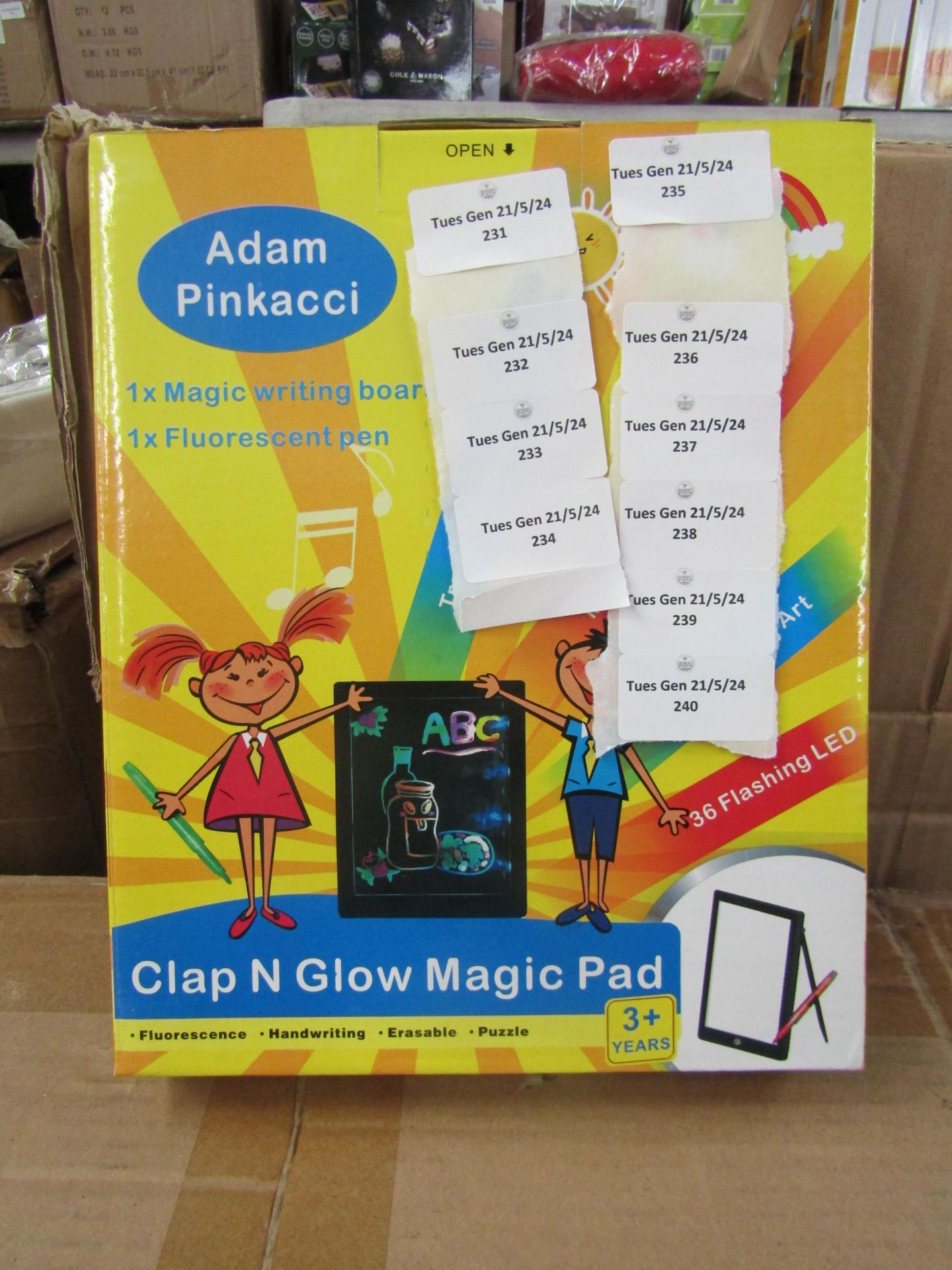 5x Adam Pinkacci Clap & Go Magic Pad, New & Boxed.