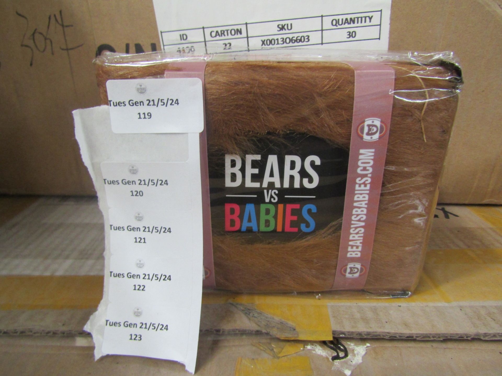 2x Bears Vs Babies Card Game - New & Packaged.