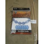 Box Containing Approx 100x Balloons, Unchecked & Packaged.