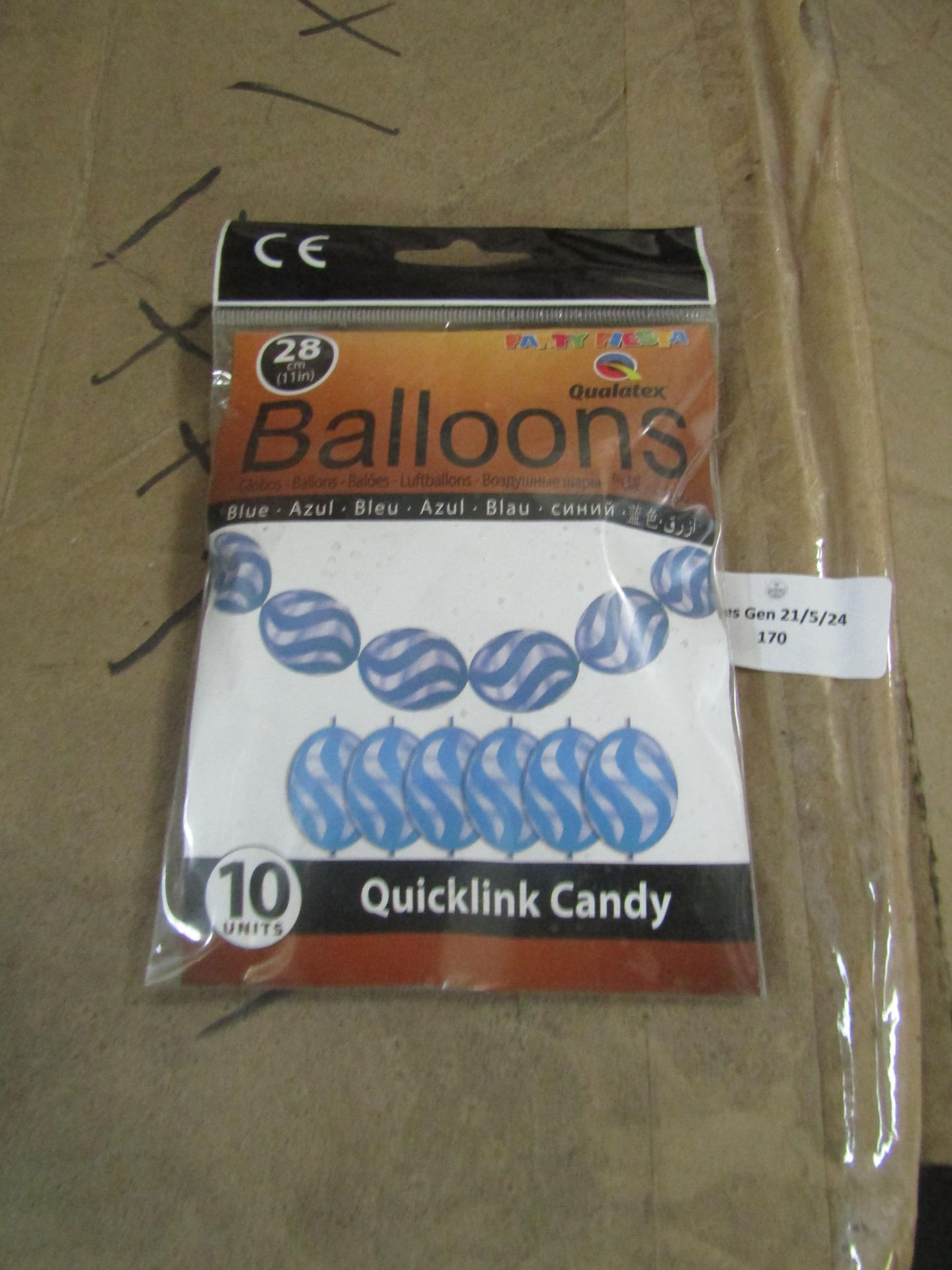 Box Containing Approx 100x Balloons, Unchecked & Packaged.