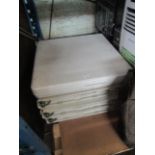 4x Folding Heavy Duty Plastic Tables, All Look To Have Bits Of Damage To The Plastic, Mainly On