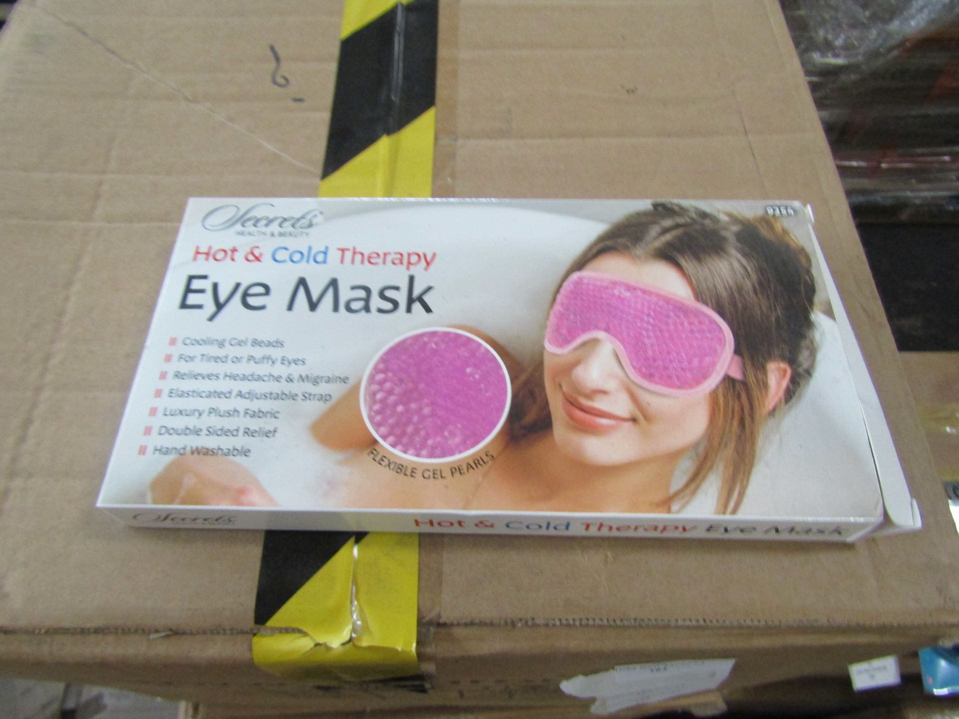 10x Secrets Hot and Cold therapy eye masks, unused and boxed