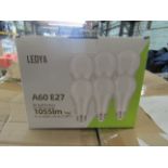 Box Of 6 Ledya A60-e27 Energy Saving LED Bulbs, 13w, Unchecked & Boxed.