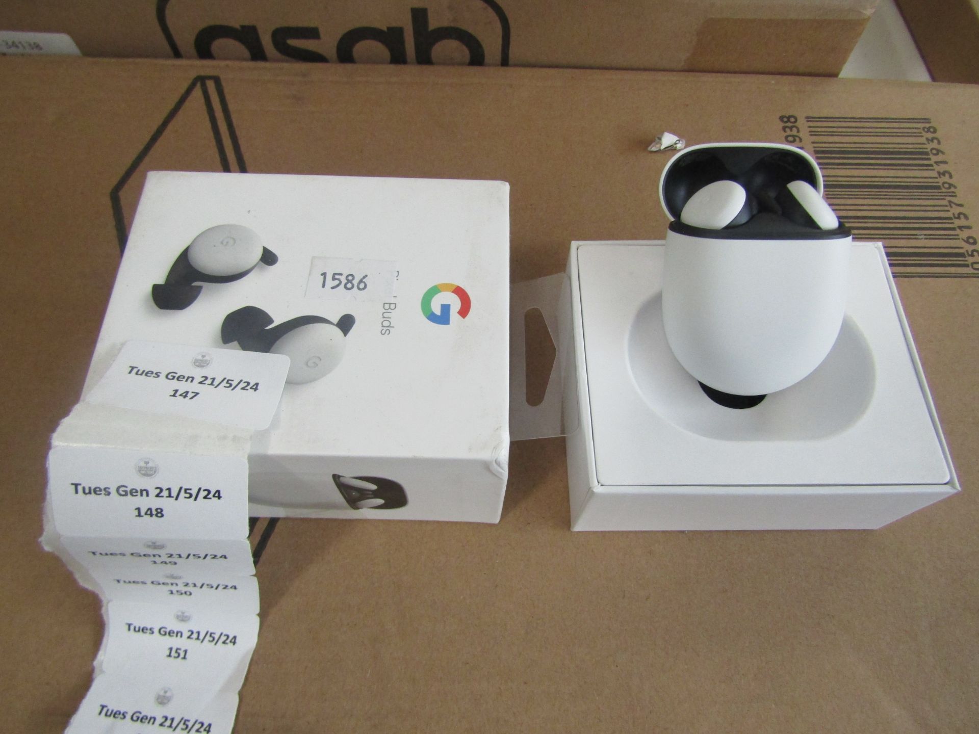 Google Pixel Buds, Unchecked & Boxed, Viewing Is Advised.