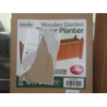 Asab Wooden Garden Planter, Unchecked & Boxed.