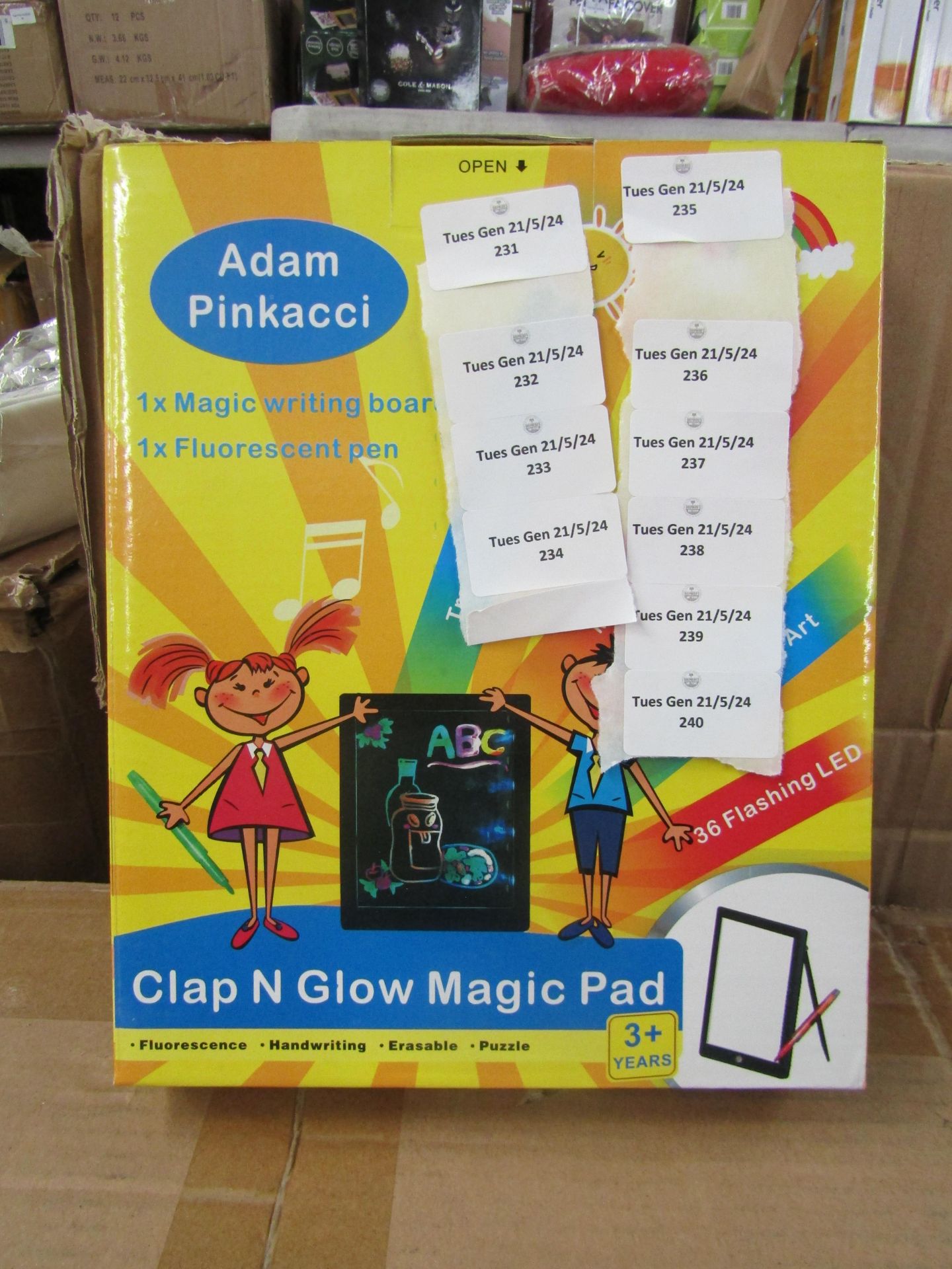 5x Adam Pinkacci Clap & Go Magic Pad, New & Boxed.