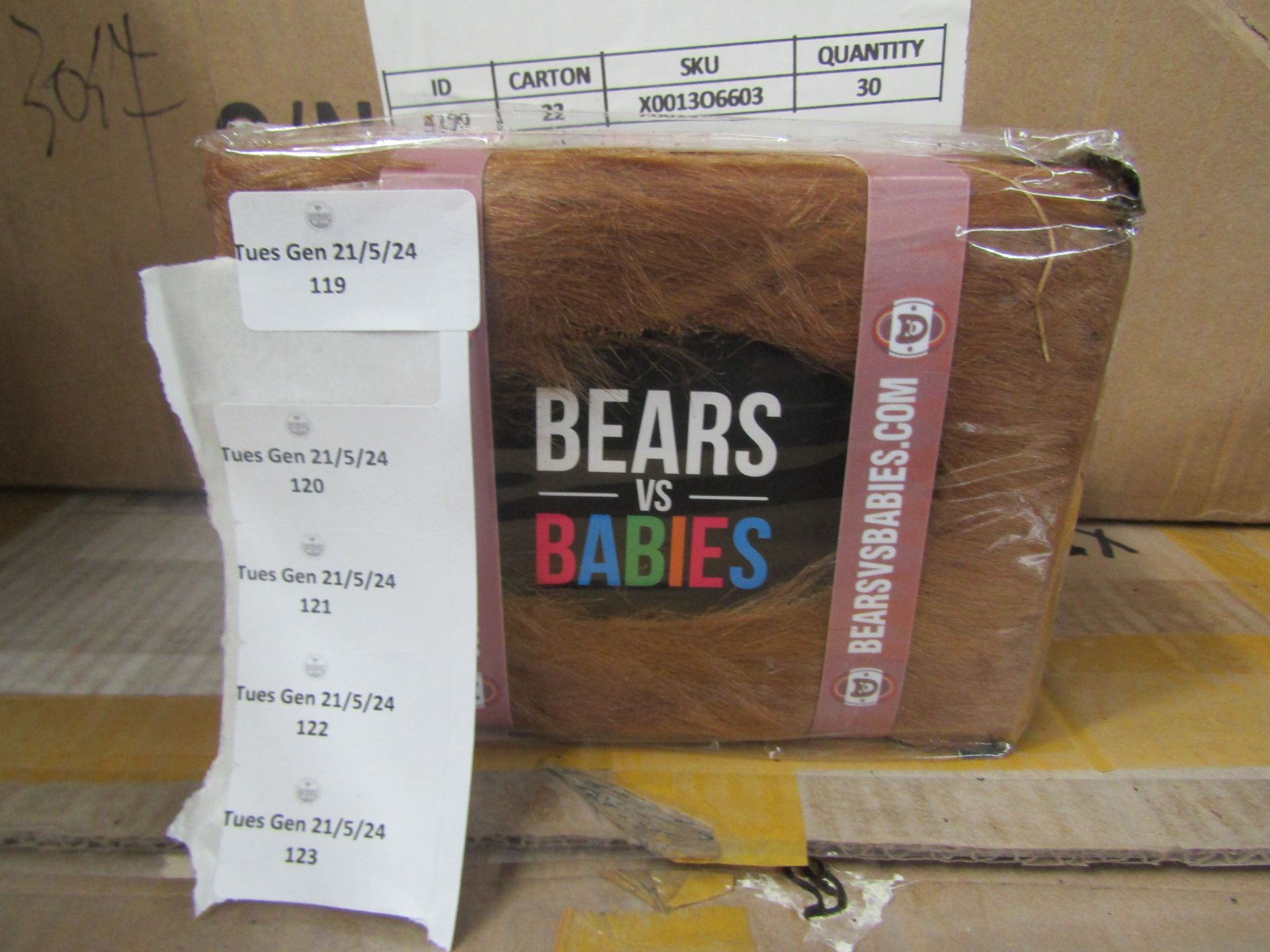 2x Bears Vs Babies Card Game - New & Packaged.