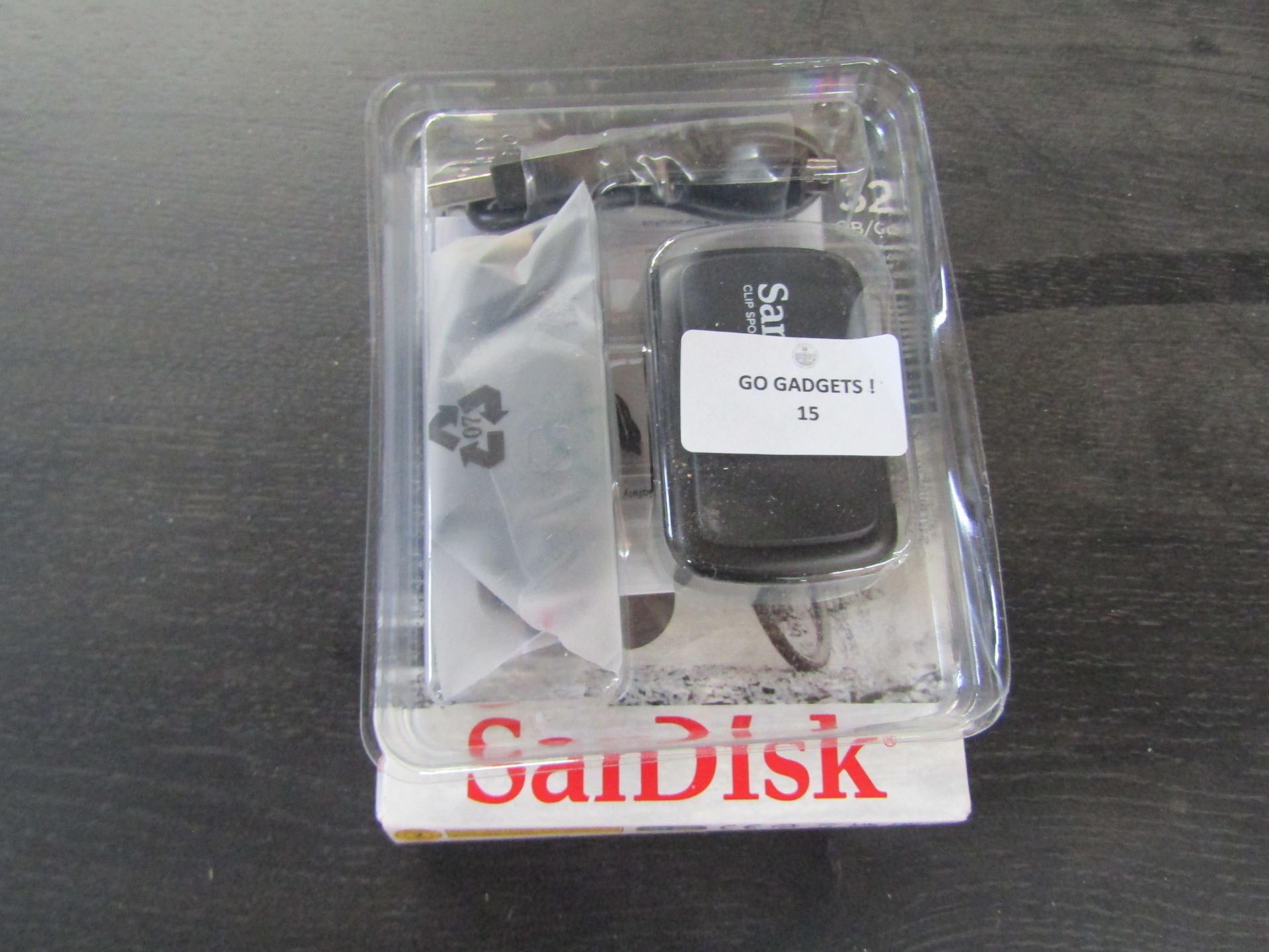 SanDisk Clip Sport Go 32GB MP3 Player - Unchecked & Boxed - RRP CIRCA £48.66