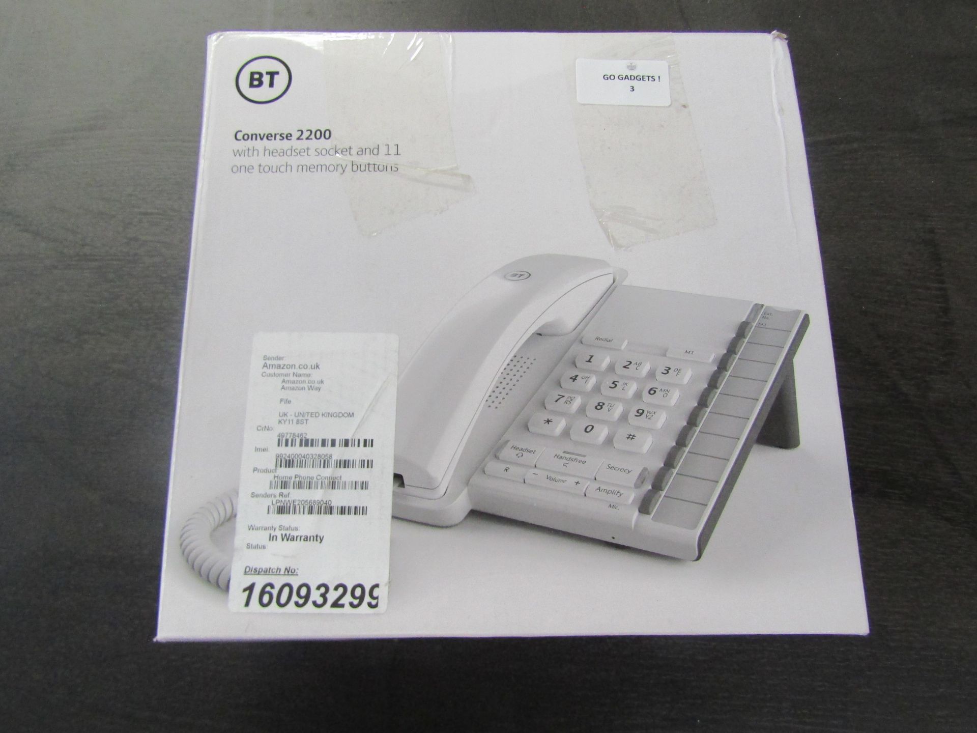 BT Converse 2200 With Headset Socket & 11 One Touch Memory Buttons - Unchecked & Boxed.