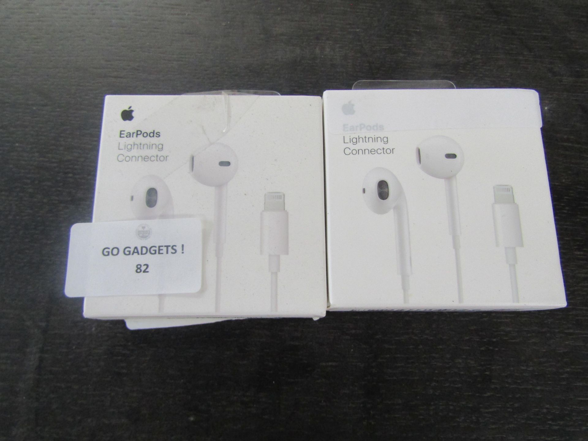 2X Apple - Earpods With Lightning Connector - Untested & Boxed.