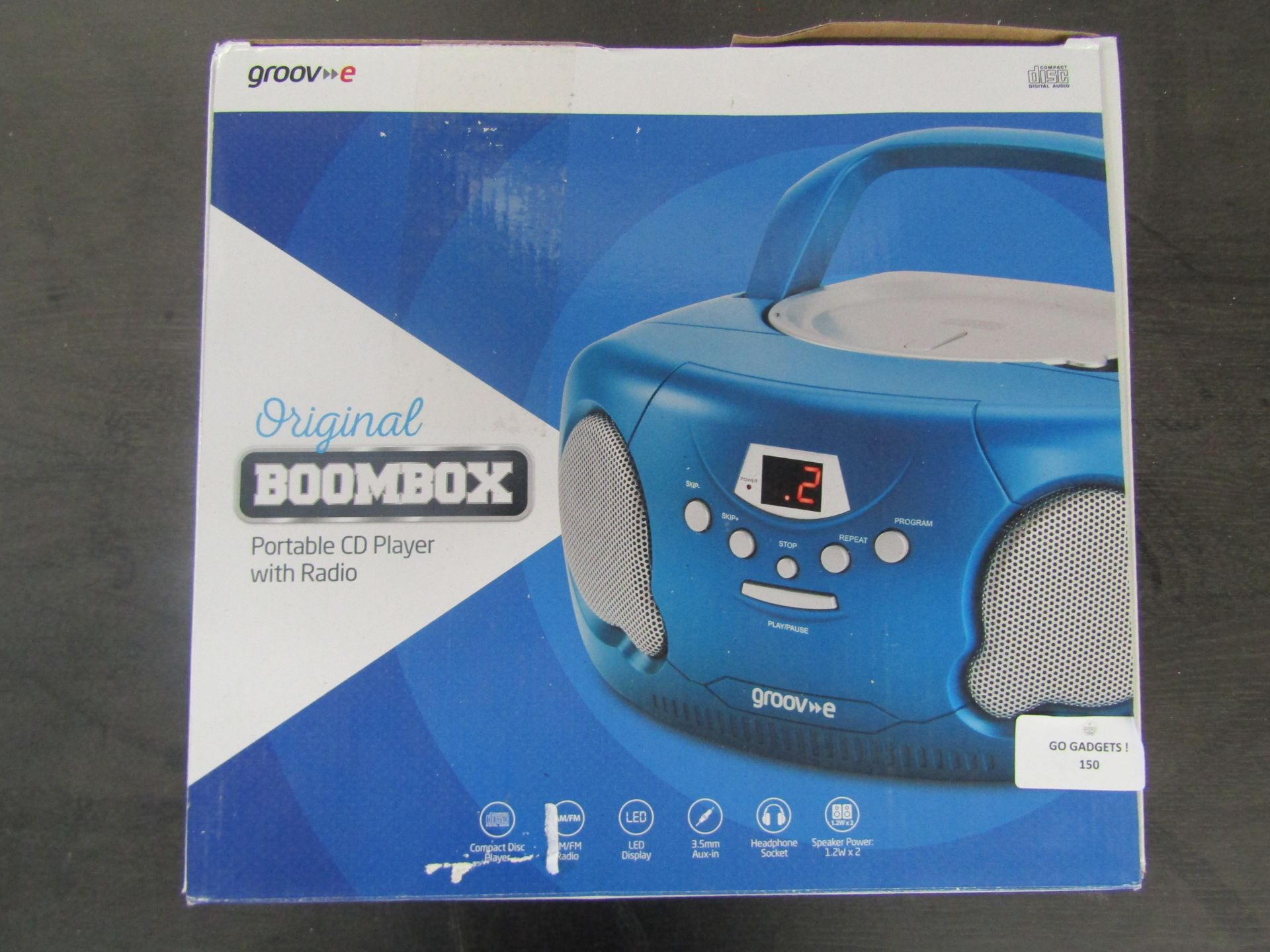 Groove Portable DAB/FM Digital Radio - Unchecked & Boxed.