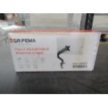 Grifema Fully Adjustable Monitor Stand, Unchecked & Boxed.