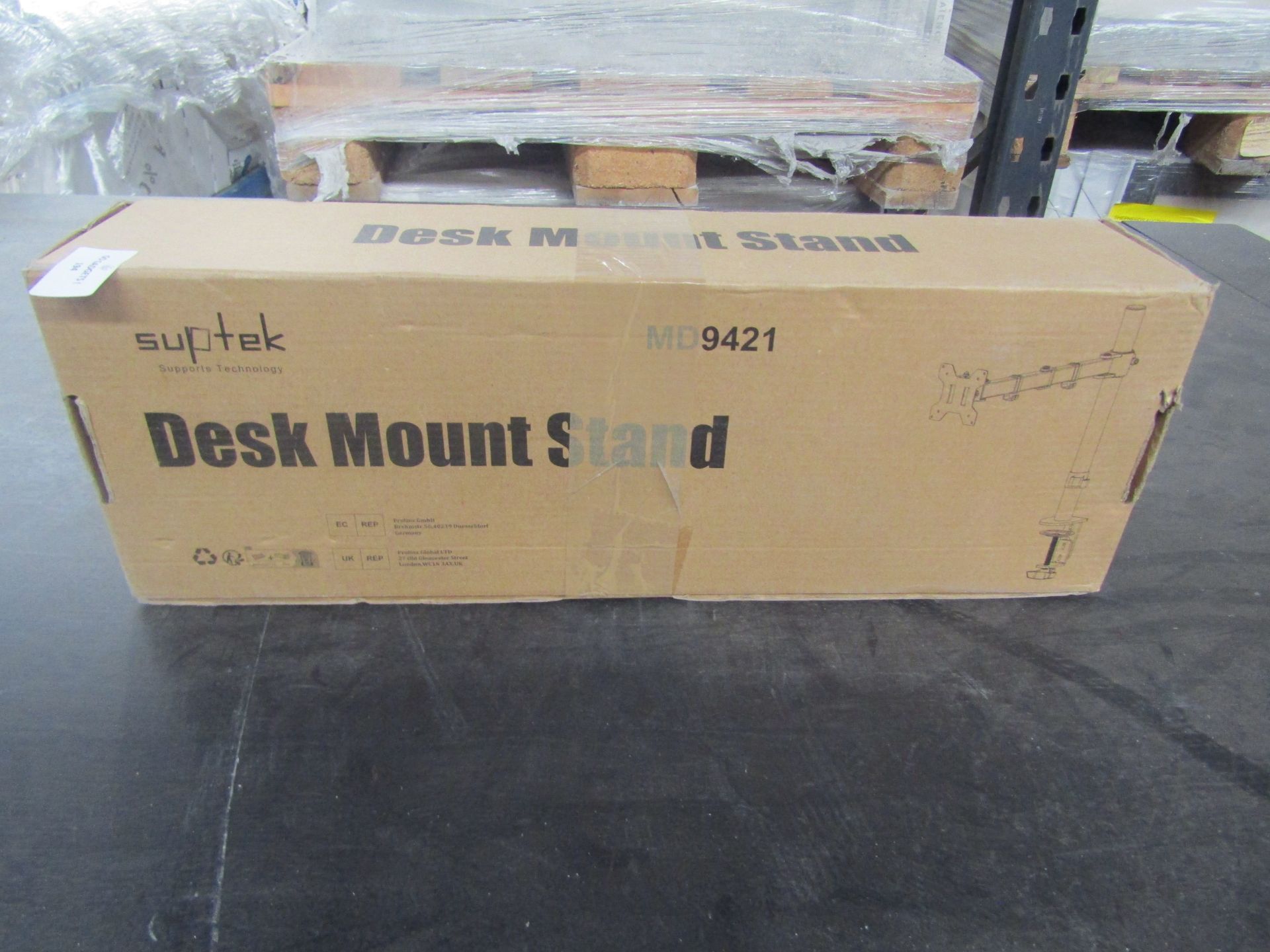 Suptek Desk Mount Stand, Unchecked & Boxed