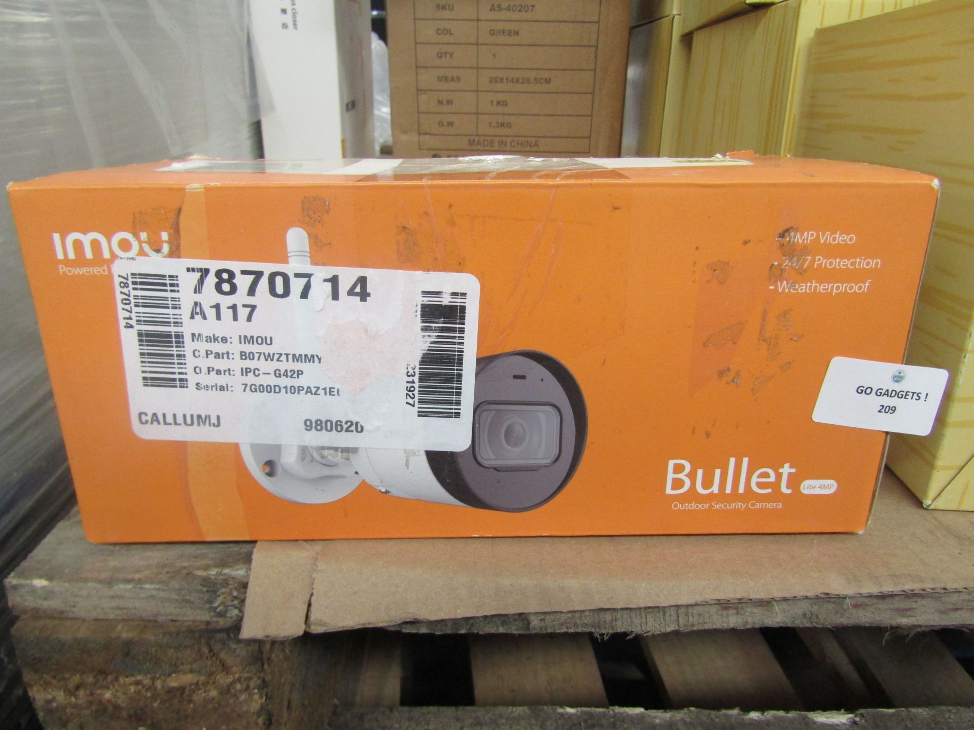 Imou Bullet Outdoor Security Camera, Unchecked & Boxed.